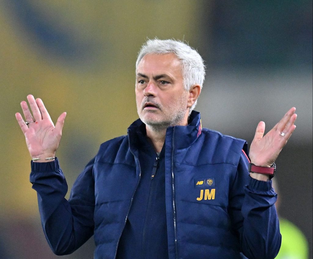 MourinhoHellas Verona v AS Roma - Serie A