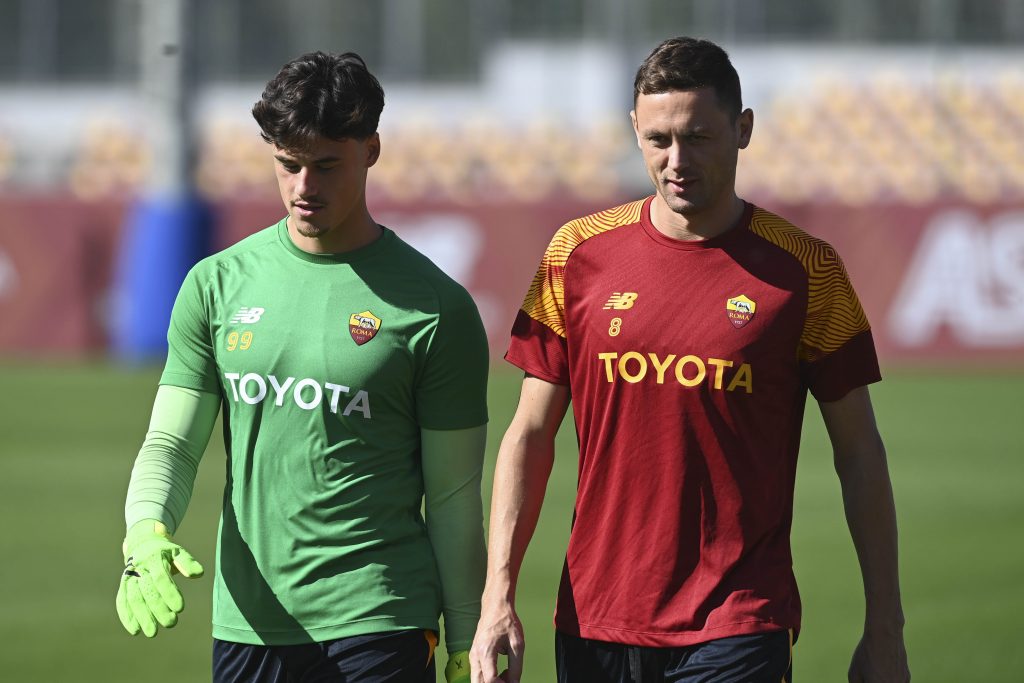 matic Svilar AS Roma Training Sesion