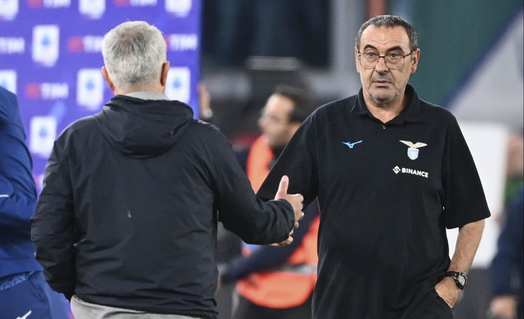 Mourinho Sarri AS Roma v SS Lazio - Serie A