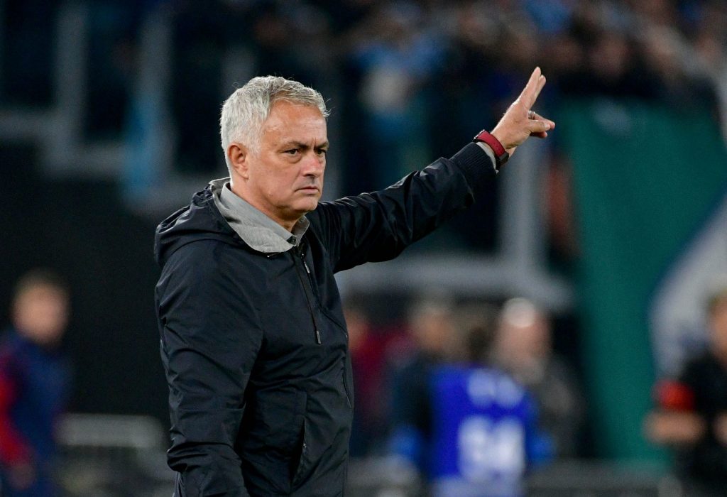 Mourinho  AS Roma v SS Lazio - Serie A
