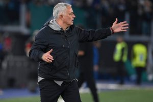 MourinhoAS Roma v SS Lazio - Serie A