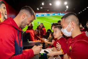 Gianluca Mancini &amp; Leonardo Spinazzola Visit Casa Roma