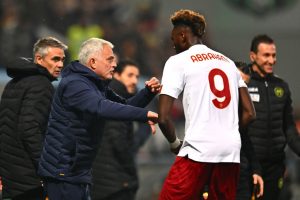mourinho abraham US Sassuolo v AS Roma - Serie A