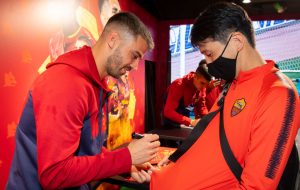 Gianluca Mancini &amp; Leonardo Spinazzola Visit Casa Roma