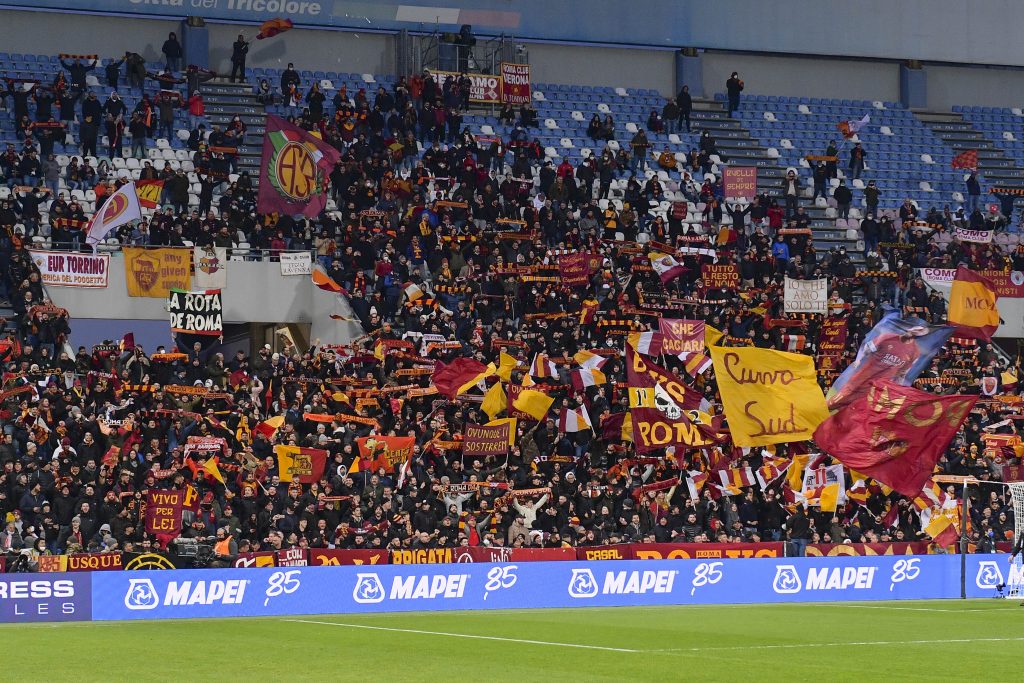settore ospiti mapei stadium sassuolo-roma