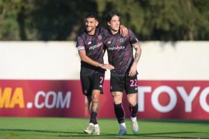 zaniolo pellegrini KC Waalwijk v AS Roma - Friendly Match