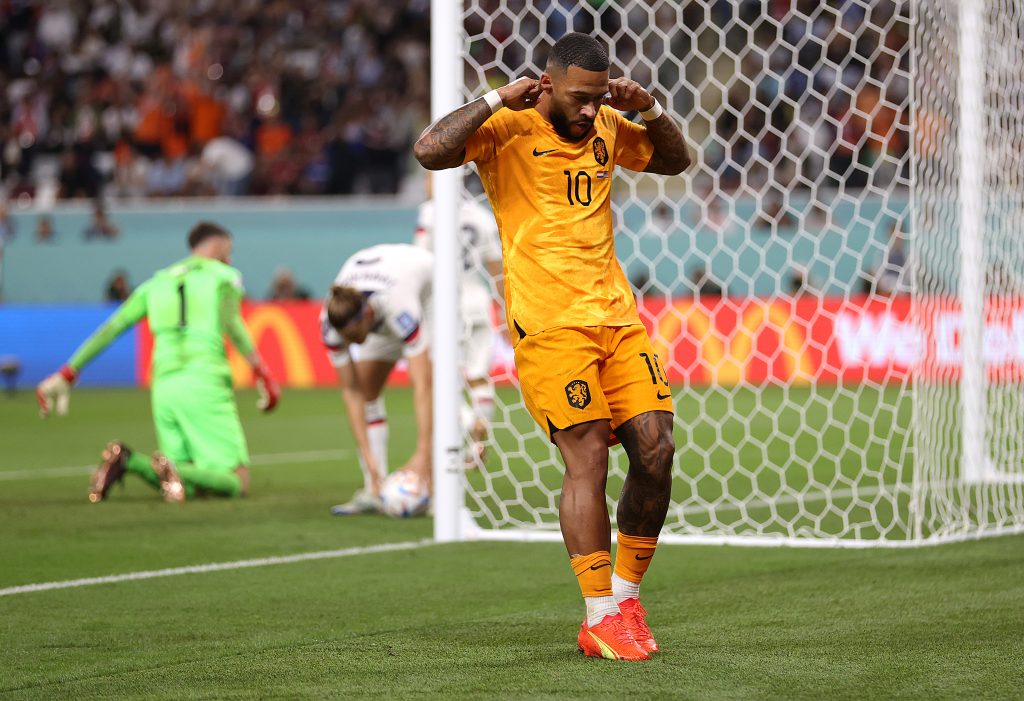 depay Netherlands v USA: Round of 16 - FIFA World Cup Qatar 2022