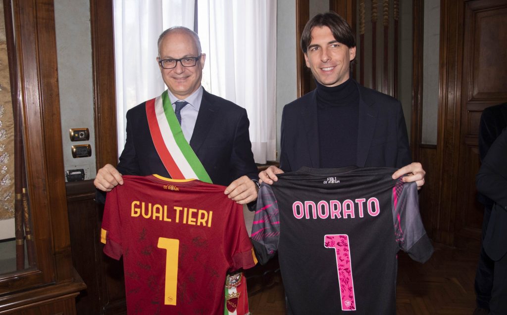 onorato Mayor Of Rome Roberto Gualtieri Meets AS Roma Women femminile