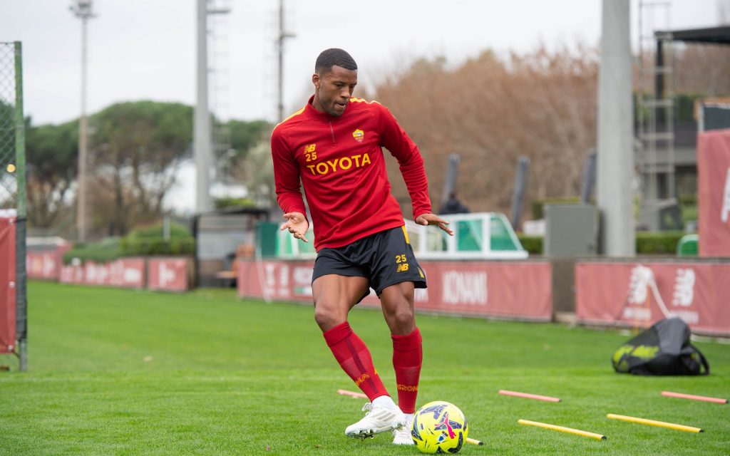 wijnaldum AS Roma Training Session