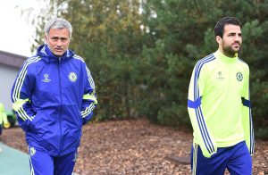 mourinho fabregas Chelsea Training Session
