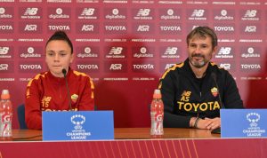 spugna serturini femminile AS Roma Women Press Conference