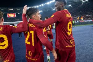dybala abraham AS Roma v Genoa CFC - Coppa Italia