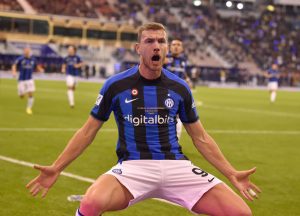 dzeko AC Milan v FC Internazionale - EA Sports Supercup