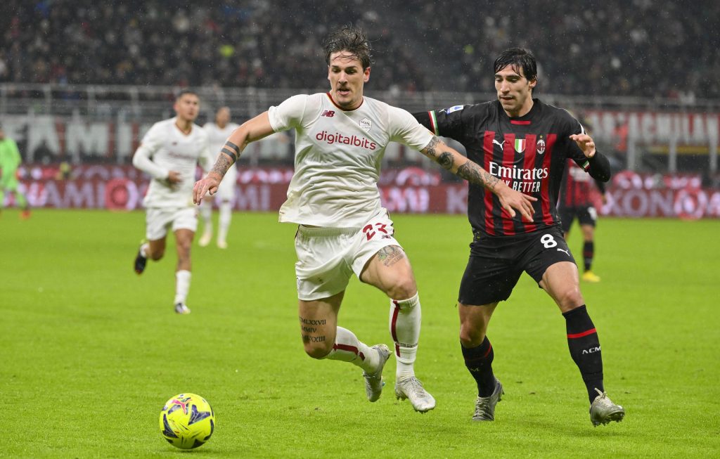 zaniolo AC Milan v AS Roma - Serie A
