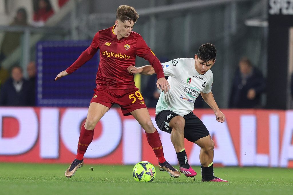 Zalewski Spezia Calcio v AS Roma - Serie A