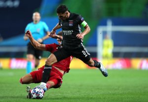 Houssem Aouar Olympique Lyonnais v Bayern Munich - UEFA Champions League Semi Final