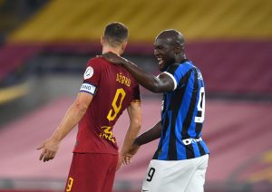 lukaku dzeko AS Roma v FC Internazionale - Serie A
