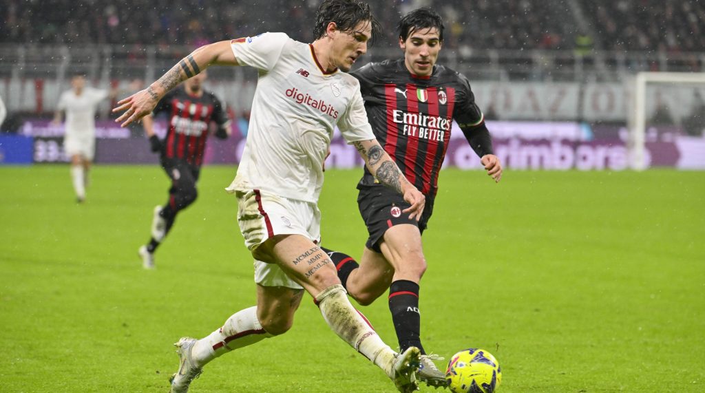 zaniolo AC Milan v AS Roma - Serie A