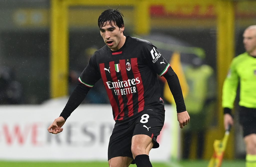 Tonali AC MIlan v AS Roma - Serie A