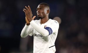 Hamari Traoré Leicester City v Stade Rennes: Round of 16 Leg One - UEFA Europa Conference League