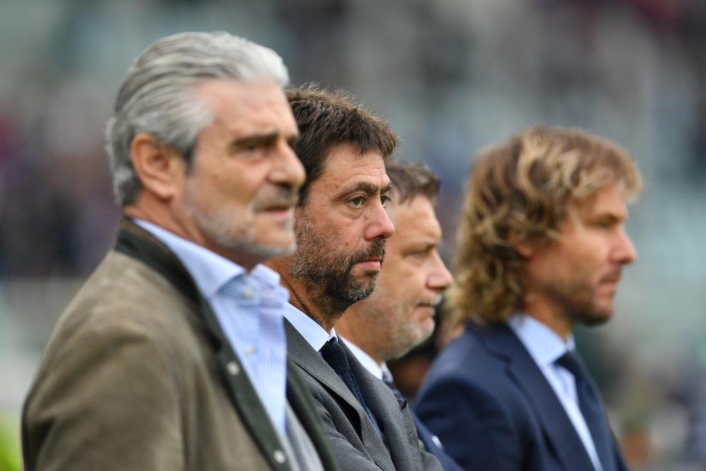 agnelli nedved arrivabene cherubini Torino FC v Juventus - Serie A