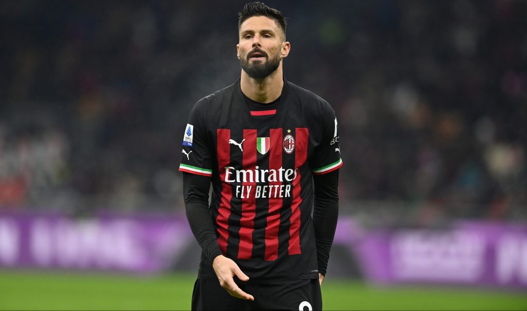 Giroud AC MIlan v AS Roma - Serie A