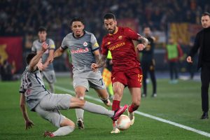 Spinazzola AS Roma v RB Salzburg: Knockout Round Play-Off Leg Two - UEFA Europa League