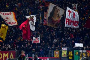Curva tifosi AS Roma v RB Salzburg: Knockout Round Play-Off Leg Two - UEFA Europa League