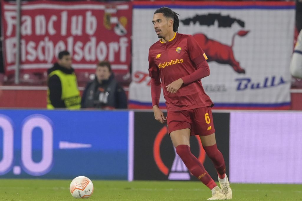 Smalling FC Salzburg v AS Roma: Knockout Round Play-Off Leg One - UEFA Europa League