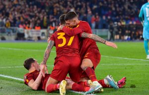 Spinazzola Belotti AS Roma v RB Salzburg: Knockout Round Play-Off Leg Two - UEFA Europa League