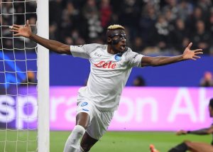 osimhen Eintracht Frankfurt v SSC Napoli: Round of 16 Leg One - UEFA Champions League