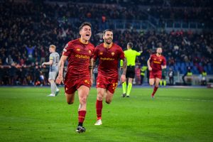 Dybala Spinazzola AS Roma v RB Salzburg: Knockout Round Play-Off Leg Two - UEFA Europa League