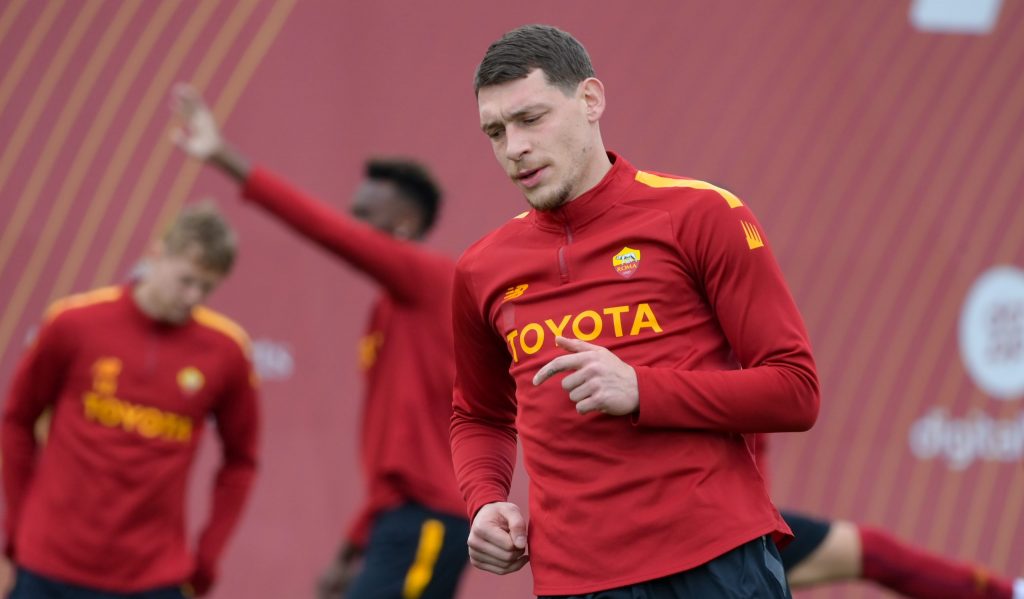 Belotti AS Roma Training Session