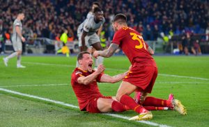 Belotti Spinazzola AS Roma v RB Salzburg: Knockout Round Play-Off Leg Two - UEFA Europa League