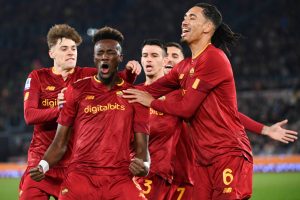zalewski abraham smalling AS Roma v Empoli FC - Serie A
