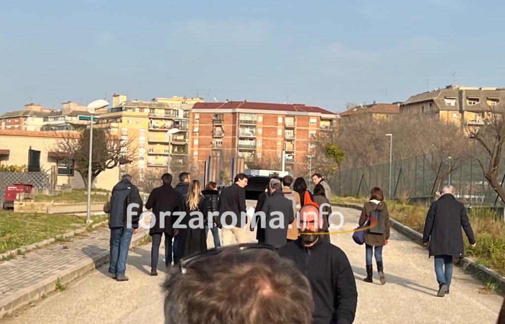 pietralata sopralluogo stadio roma