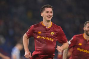 Kumbulla AS Roma v Real Sociedad: Round of 16 Leg One - UEFA Europa League