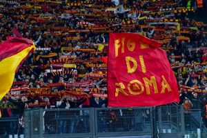Tifosi AS Roma v Real Sociedad: Round of 16 Leg One - UEFA Europa League