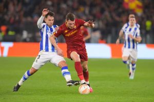Belotti AS Roma v Real Sociedad: Round of 16 Leg One - UEFA Europa League