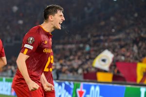 Kumbulla AS Roma v Real Sociedad: Round of 16 Leg One - UEFA Europa League