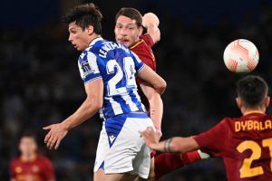 Belotti Real Sociedad v AS Roma: Round of 16 Leg Two - UEFA Europa League