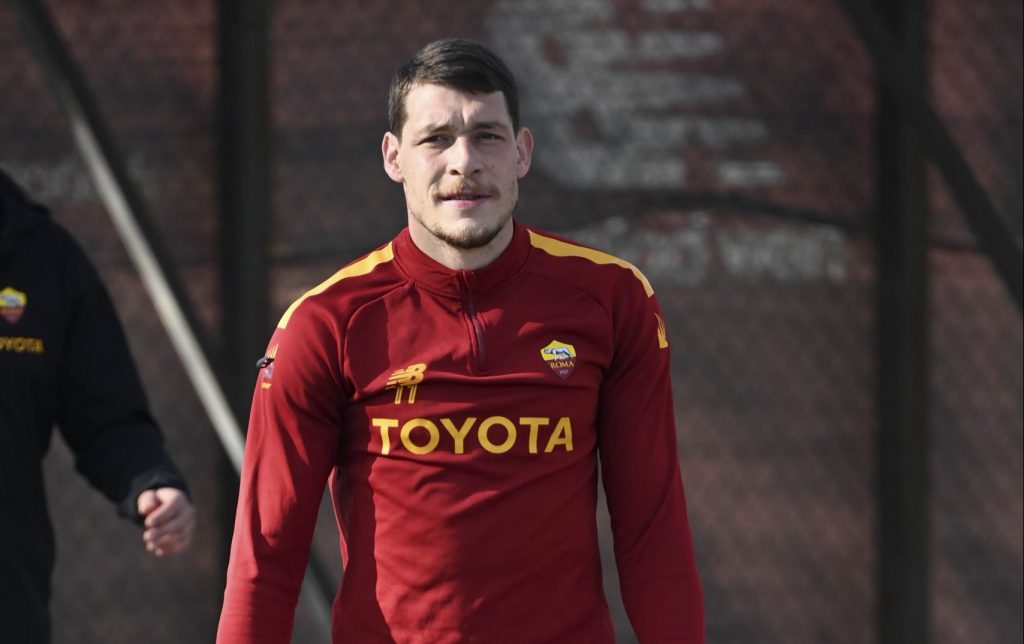 Belotti AS Roma Training Session