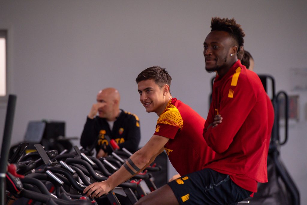 dybala abraham AS Roma Training Session
