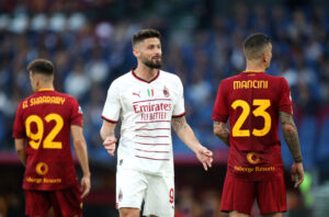 giroud AS Roma v AC MIlan - Serie A