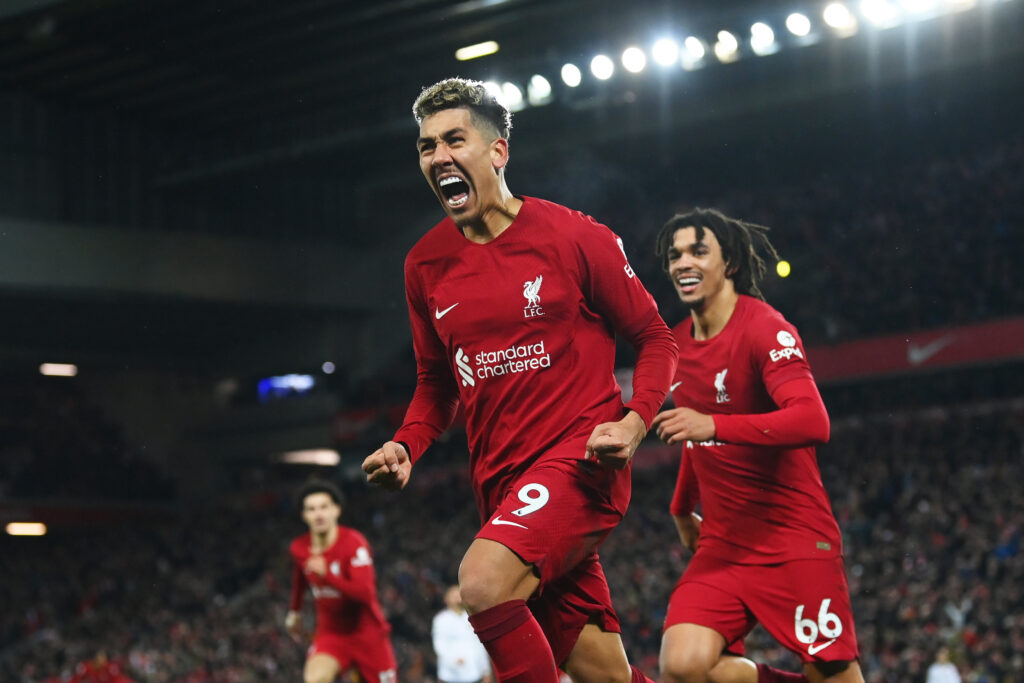 firmino Liverpool FC v Manchester United - Premier League