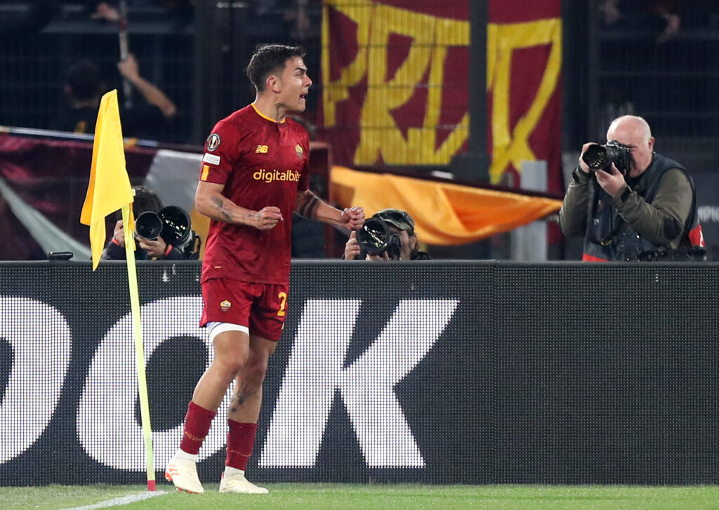 Dybala AS Roma v Feyenoord: Quarterfinal Second Leg - UEFA Europa League