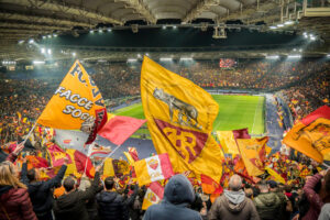 Tifosi AS Roma v Feyenoord: Quarterfinal Second Leg - UEFA Europa League