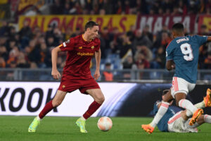 Matic AS Roma v Feyenoord: Quarterfinal Second Leg - UEFA Europa League
