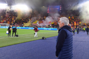 Mourinho AS Roma v Feyenoord: Quarterfinal Second Leg - UEFA Europa League