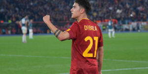 Dybala AS Roma v Feyenoord: Quarterfinal Second Leg - UEFA Europa League